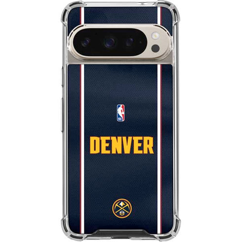 NBA Denver Nuggets Jersey Google Pixel 9 Pro XL Clear Case